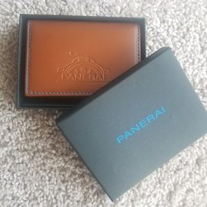 Panerai Brown Leather Bifold Wallet
